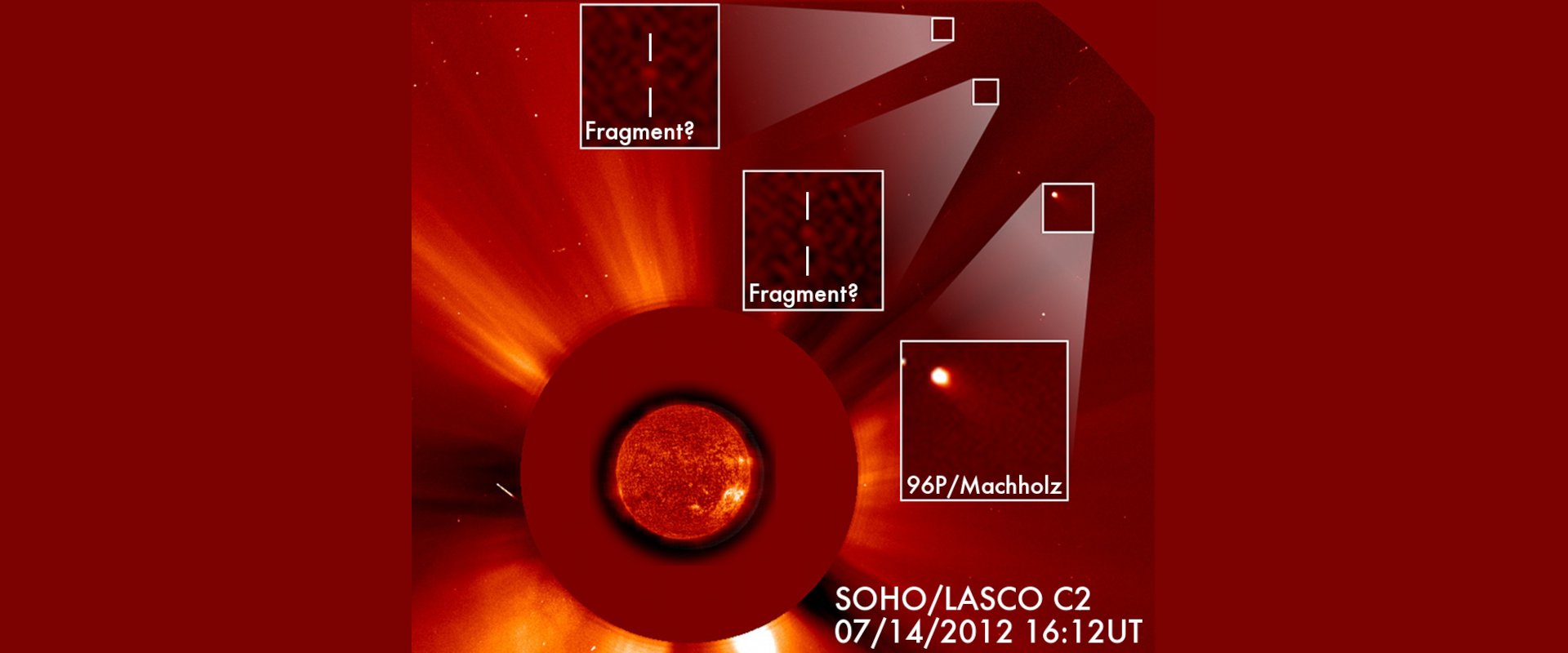 Comet 96P and fragments in LASCO C2